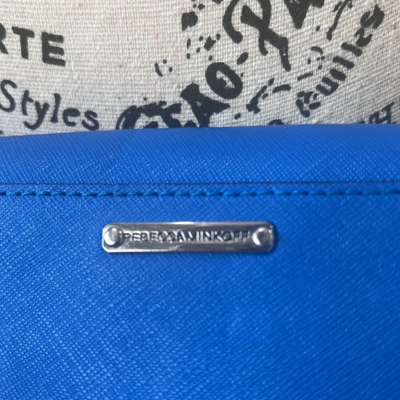 Preowned Rebecca Minkoff Mini MAC Crossbody Bag- Oxford Blue. - Picture 11 of 13